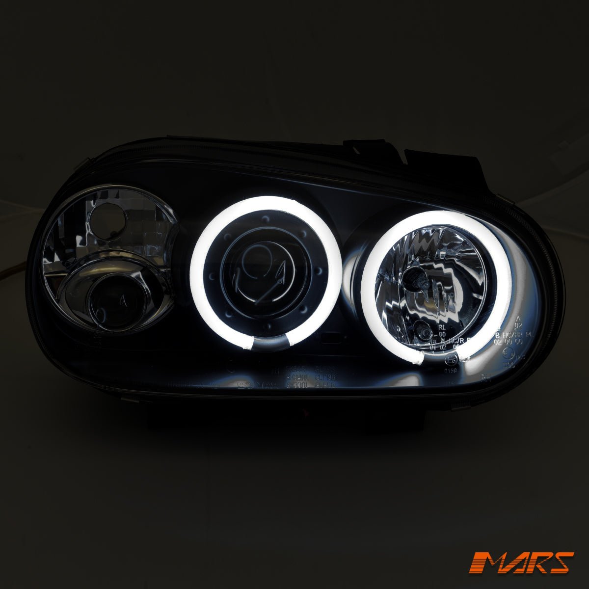Black CCFL Angel Eyes Projector Head Lights for VolksWagen Golf IV 1999 - 2004 MK - 4 - Mars Performance