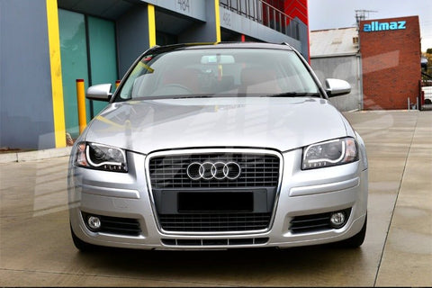 Black DAY - Time 3D LED DRL Projector Head Lights for AUDI A3 8P 2003 - 2008 Pre Facelift model - Mars Performance