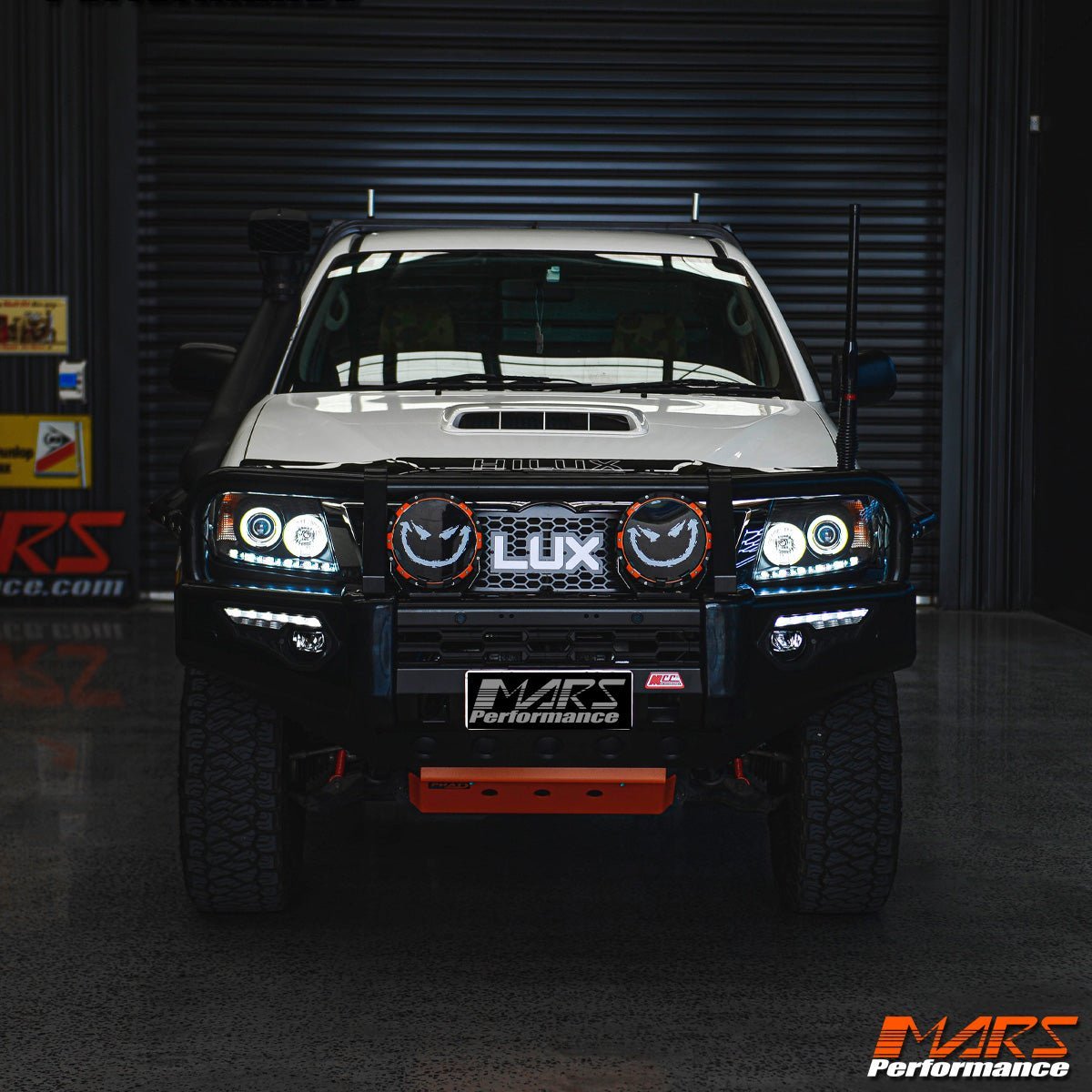Black DRL LED & CCFL Angel Eyes Projector Head Lights for Toyota Hilux VIGO 2011 - 2015 SN - Mars Performance