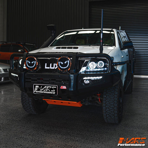 Black DRL LED & CCFL Angel Eyes Projector Head Lights for Toyota Hilux VIGO 2011 - 2015 SN - Mars Performance