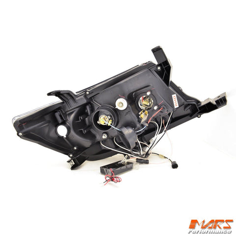 Black DRL LED & CCFL Angel Eyes Projector Head Lights for Toyota Hilux VIGO 2011 - 2015 SN - Mars Performance