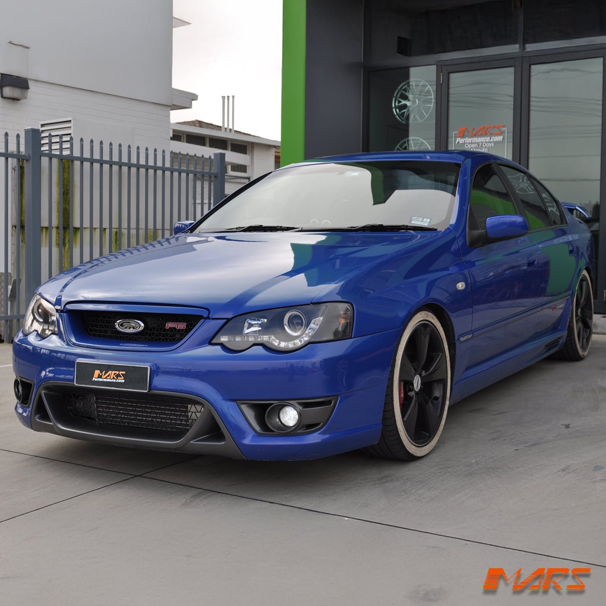 Black DRL LED Head Lights for Ford Falcon FPV BA BF Sedan Ute XR6 Turbo & XR8 2002 - 2008 - Mars Performance