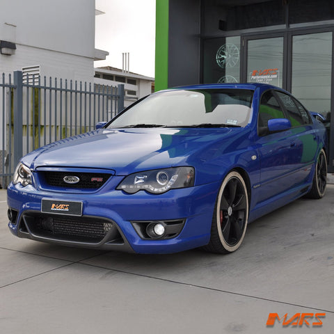 Black DRL LED Head Lights for Ford Falcon FPV BA BF Sedan Ute XR6 Turbo & XR8 2002 - 2008 - Mars Performance