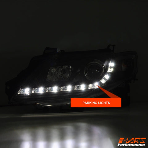 Black DRL LED Head Lights for Ford FPV Series 1 Falcon FG Sedan & Ute - Mars Performance