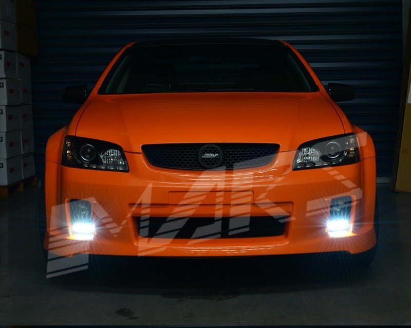 Black DRL LED Projector Head Lights for Holden Commodore & HSV VE Series 1 - Mars Performance
