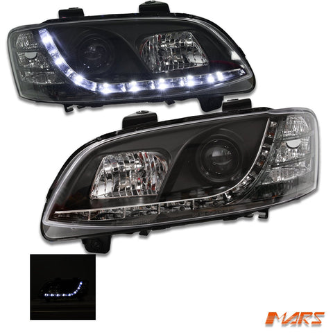 Black DRL LED Projector Head Lights for Holden Commodore & HSV VE Series 2 2009 - 2013 - Mars Performance