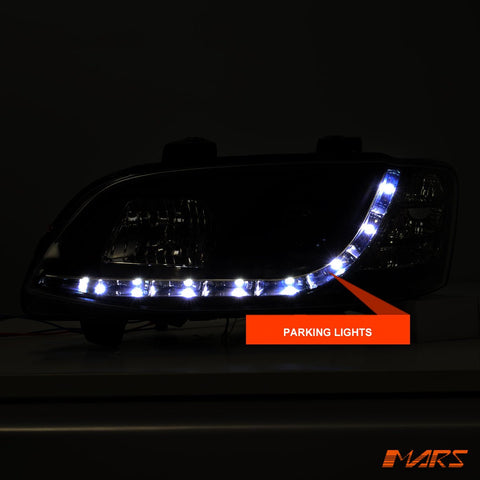 Black DRL LED Projector Head Lights for Holden Commodore & HSV VE Series 2 2009 - 2013 - Mars Performance