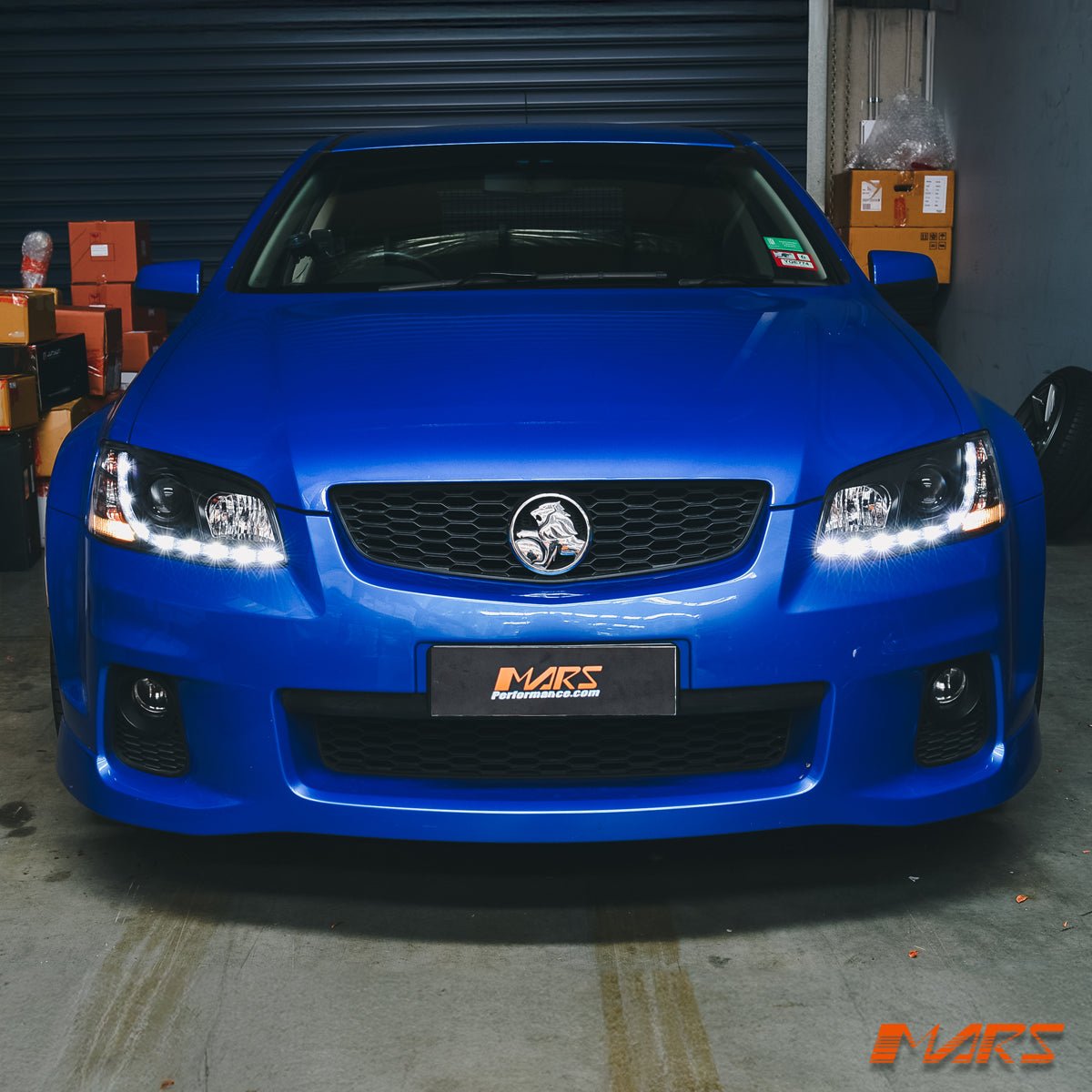 Black DRL LED Projector Head Lights for Holden Commodore & HSV VE Series 2 2009 - 2013 - Mars Performance