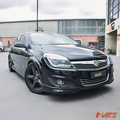 Black DRL LED Projector Head Lights with LED Indicators for Holden Astra H 2004 - 2012 - Mars Performance