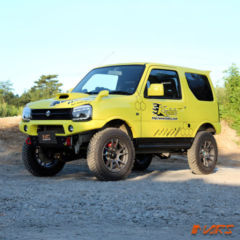 Black DRL LED Projector Head Lights with LED Indicators for Suzuki Jimny SN 1999 - 2018 - Mars Performance