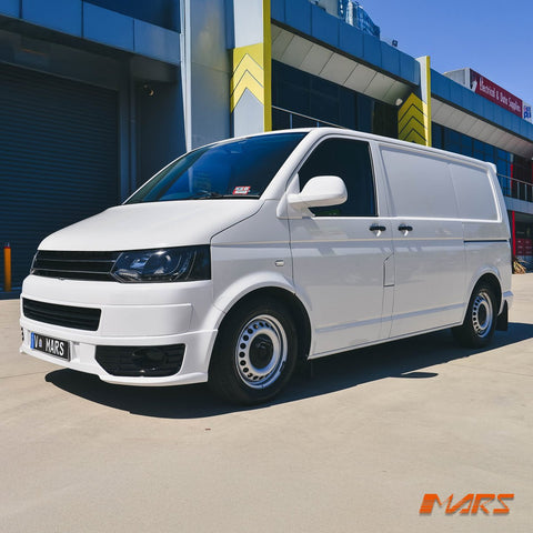 Black DRL LED Real Day - Time Projector Head Lights for VolksWagen VW Transporter T5.1 2011 - 2015 - Mars Performance