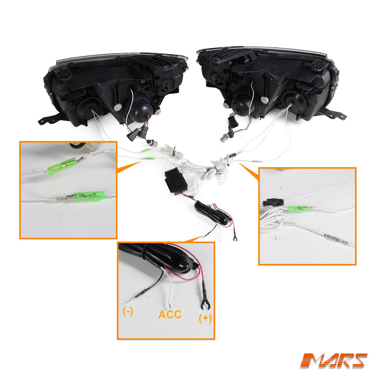 Black DRL Style Full LED Projector Sequential Indicator Head Lights for Mitsubishi Pajero NS NT NW NX 2007 - 2021 - Mars Performance