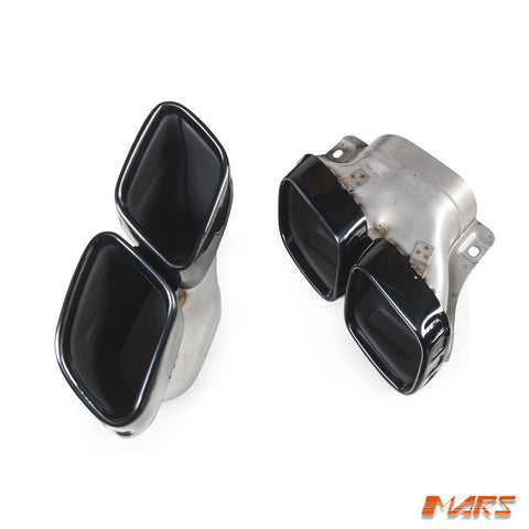 Black exhaust Muffler Tips for Mercedes - Benz Mercedes - Benz E - Class W238 C238 Coupe E63S AMG Style Rear bumper diffuser - Mars Performance
