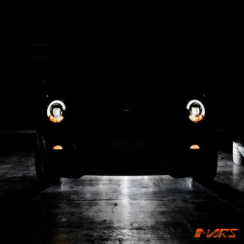 Black F56 Style 3D LED Bar DRL Dual Beam Projector Head Lights for Mini Cooper R55 R56 R57 R58 R59 2007 - 2013 (Replace Factory Halogen Model) - Mars Performance
