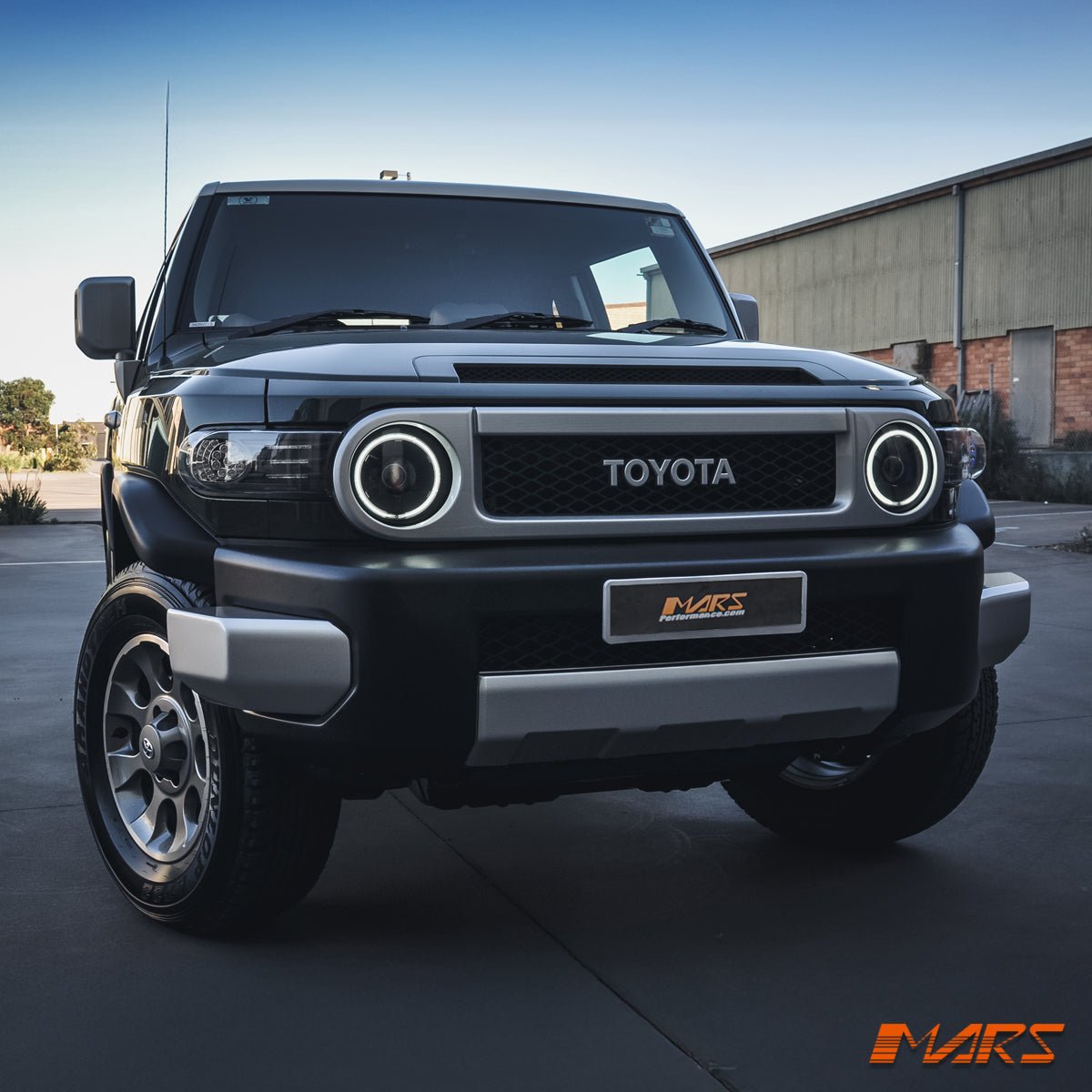 Black Front Full LED Corner Turn Signal Indicator Lights For Toyota FJ - Cruiser 2006 - 2022 - Mars Performance