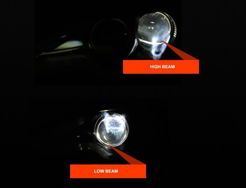 Black Full LED DRL Day - Time Projector Head Lights for Lexus IS200T IS250 IS300H IS350 GSE30R 2013 - 2016 - Mars Performance