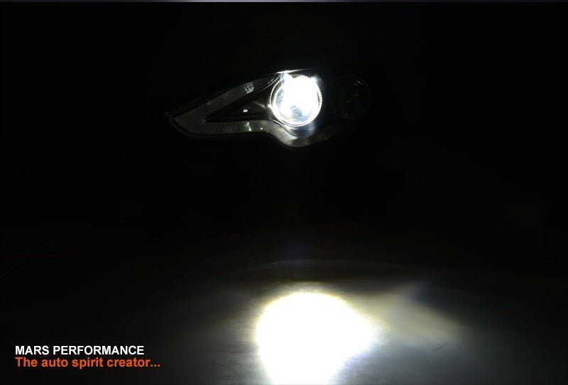 Black Full LED DRL Day - Time Projector Head Lights for Lexus IS200T IS250 IS300H IS350 GSE30R 2013 - 2016 - Mars Performance