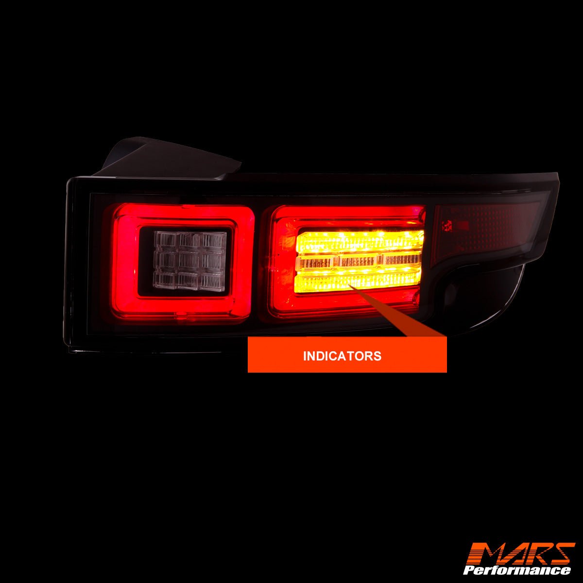 Black Full LED Tail Lights for Land Rover Range Rover Evoque L538 2011 - 2015 - Mars Performance