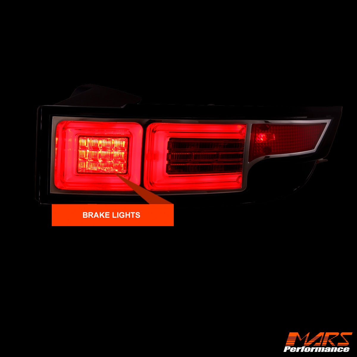 Black Full LED Tail Lights for Land Rover Range Rover Evoque L538 2011 - 2015 - Mars Performance