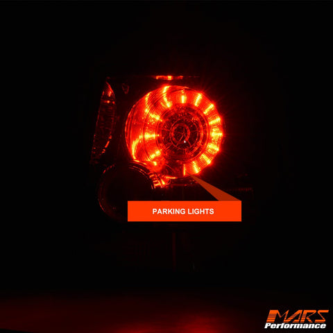 BLACK Full LED Tail lights for Land Rover Range Rover Sport L320 2005 - 2013 - Mars Performance
