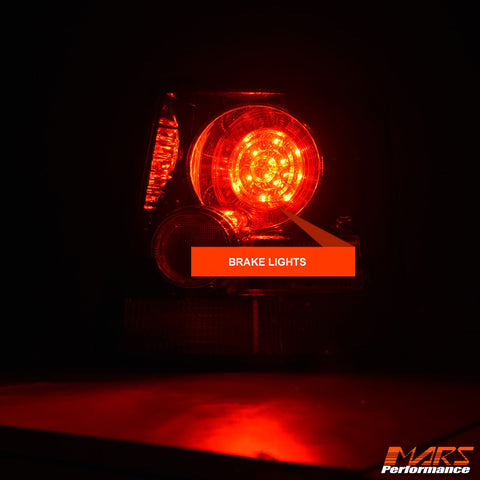 BLACK Full LED Tail lights for Land Rover Range Rover Sport L320 2005 - 2013 - Mars Performance
