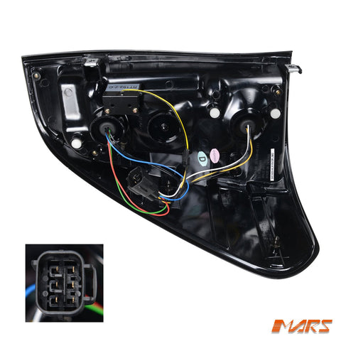 Black Full LED Tail lights with Red Stripes for Toyota Hilux REVO ROCCO 2015 - 2024 - Mars Performance