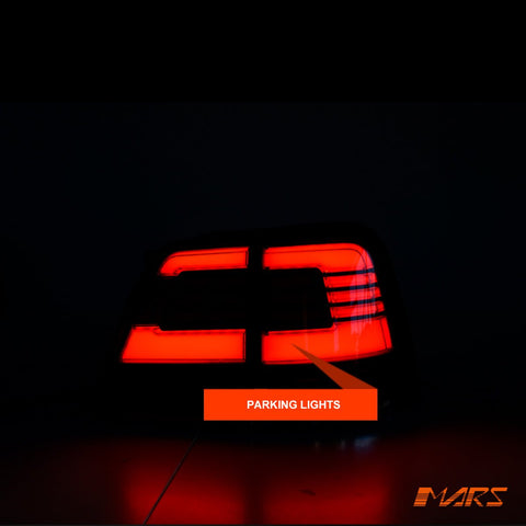Black Full LED Tail Lights with Sequential Indicators for TOYOTA LANDCRUISER FJ200 LC200 200 Series 2007 - 2015 - Mars Performance