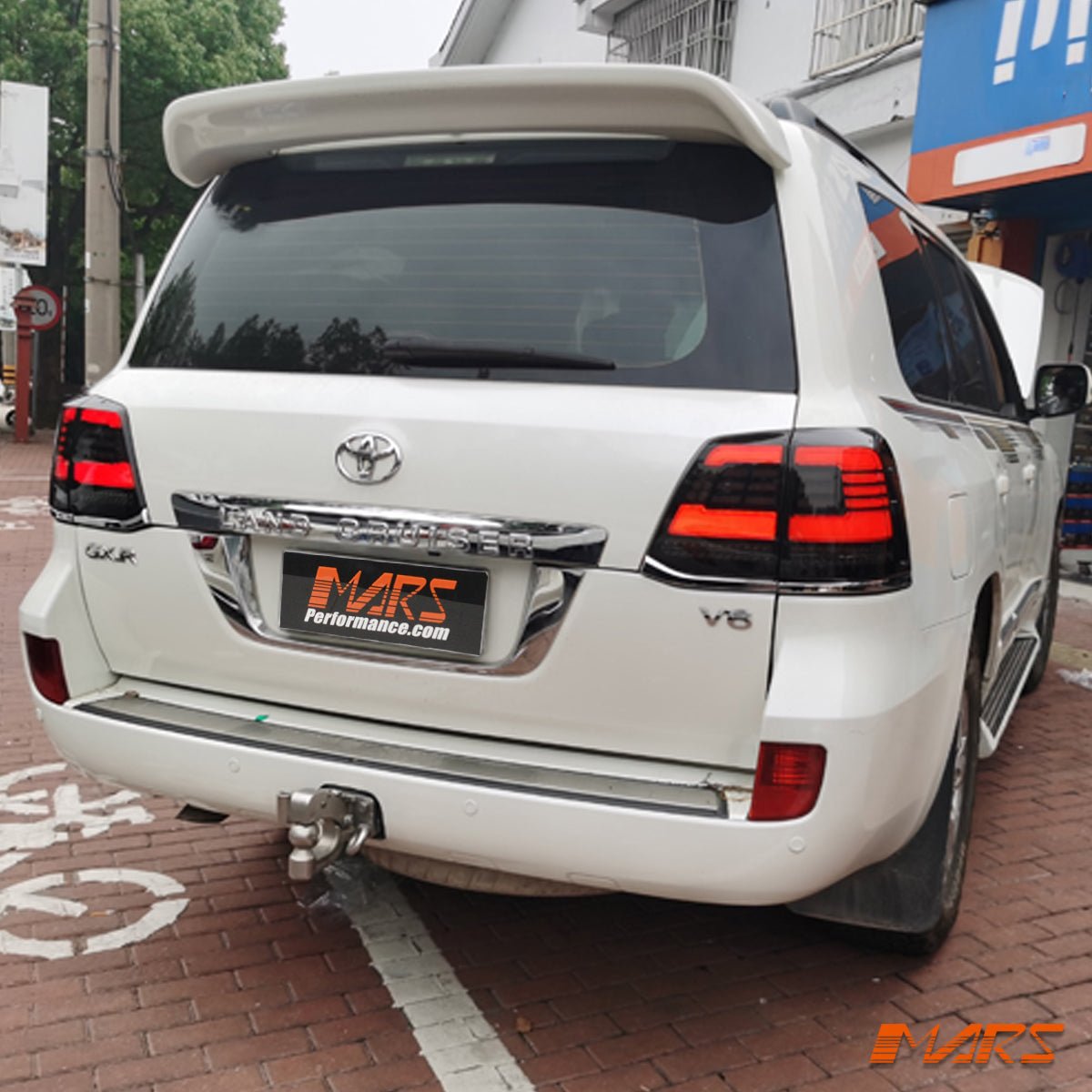Black Full LED Tail Lights with Sequential Indicators for TOYOTA LANDCRUISER FJ200 LC200 200 Series 2007 - 2015 - Mars Performance