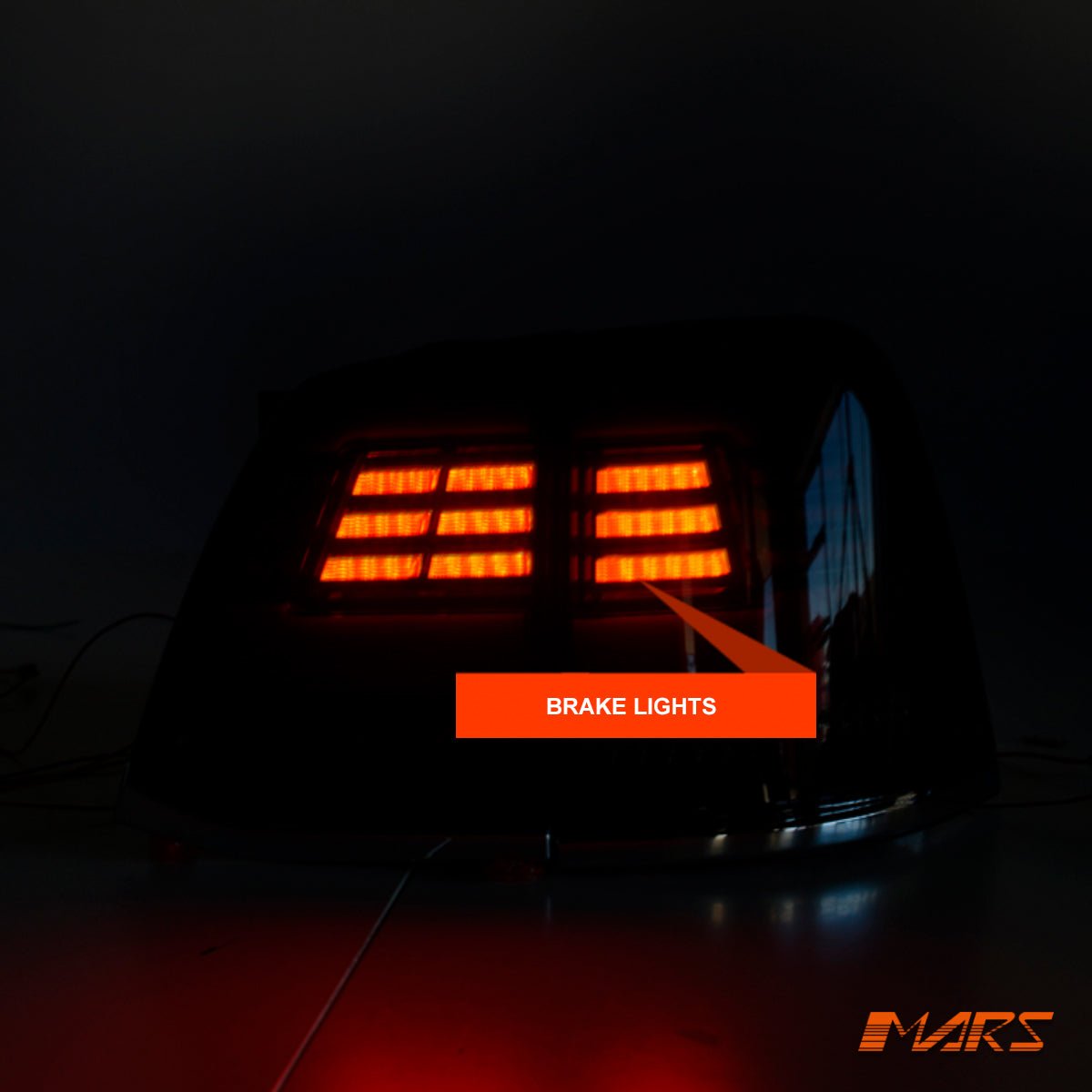 Black Full LED Tail Lights with Sequential Indicators for TOYOTA LANDCRUISER FJ200 LC200 200 Series 2007 - 2015 - Mars Performance