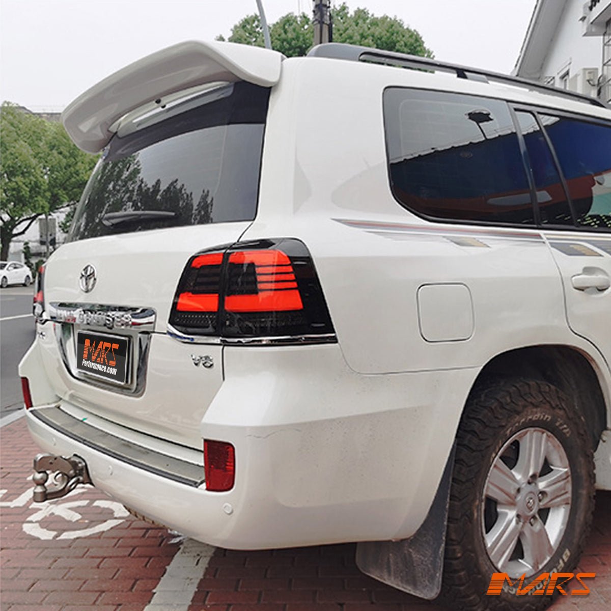 Black Full LED Tail Lights with Sequential Indicators for TOYOTA LANDCRUISER FJ200 LC200 200 Series 2007 - 2015 - Mars Performance