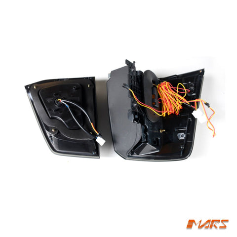 Black Full LED Tail Lights with Sequential Indicators for TOYOTA LANDCRUISER FJ200 LC200 200 Series 2007 - 2015 - Mars Performance