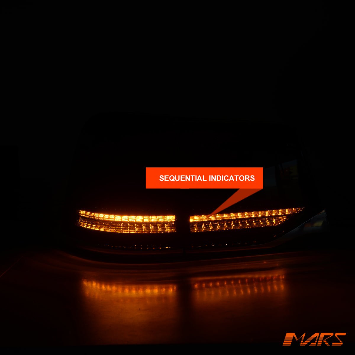 Black Full LED Tail Lights with Sequential Indicators for TOYOTA LANDCRUISER FJ200 LC200 200 Series 2015 - 2020 - Mars Performance