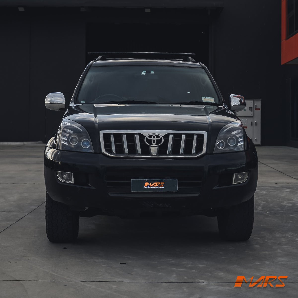 Black High Power Angel Eyes Projector Head Lights for Toyota LANDCRUISER Prado 120 Series LC120 FJ120 2003 - 2009 - Mars Performance