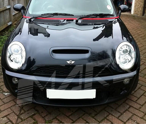 Black JCW Style ABS Front Grill for Mini Cooper & Cooper S 2001 - 2006 R50 R51 R52 R53 - Mars Performance