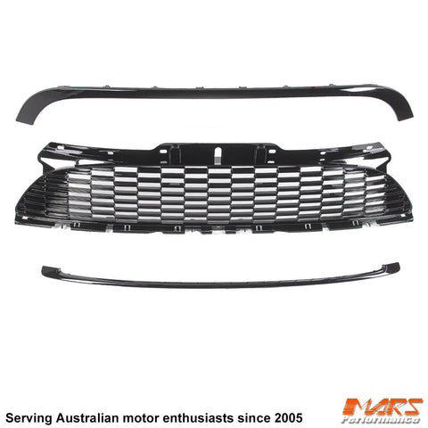 Black JCW Style ABS Front Grill Grill Bodykit for Mini Cooper & Cooper S 2007 - 2013, R55 R56 R57 R58 R59 - Mars Performance