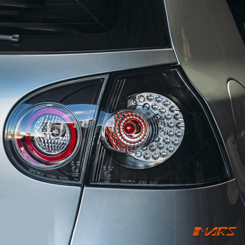 Black LED Altezza Tail lights for VolksWagen VW Golf V MK - 5 2004 - 2009 - Mars Performance