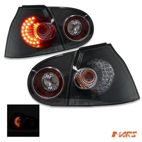 Black LED Altezza Tail lights for VolksWagen VW Golf V MK - 5 2004 - 2009 - Mars Performance