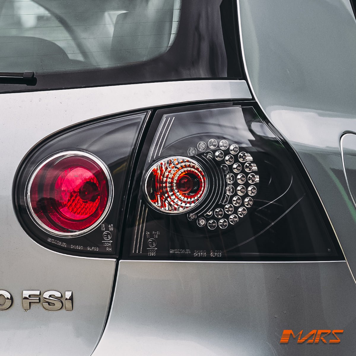 Black LED Altezza Tail lights for VolksWagen VW Golf V MK - 5 2004 - 2009 - Mars Performance
