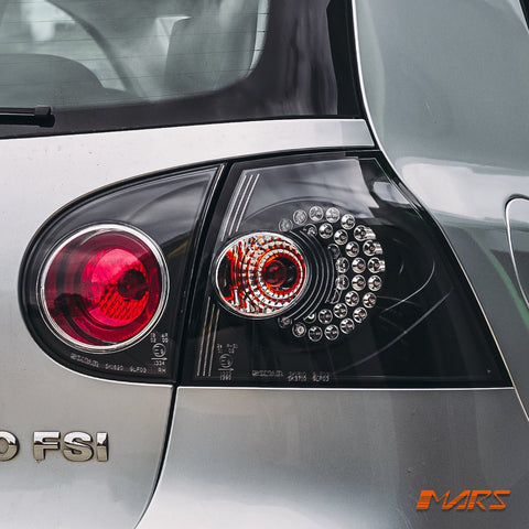 Black LED Altezza Tail lights for VolksWagen VW Golf V MK - 5 2004 - 2009 - Mars Performance