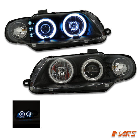 Black LED & CCFL Angel Eyes Projector Head Lights for Holden VZ Monaro 2004 - 2006 & HSV Coupe VZ - Mars Performance