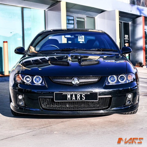 Black LED & CCFL Angel Eyes Projector Head Lights for Holden VZ Monaro 2004 - 2006 & HSV Coupe VZ - Mars Performance