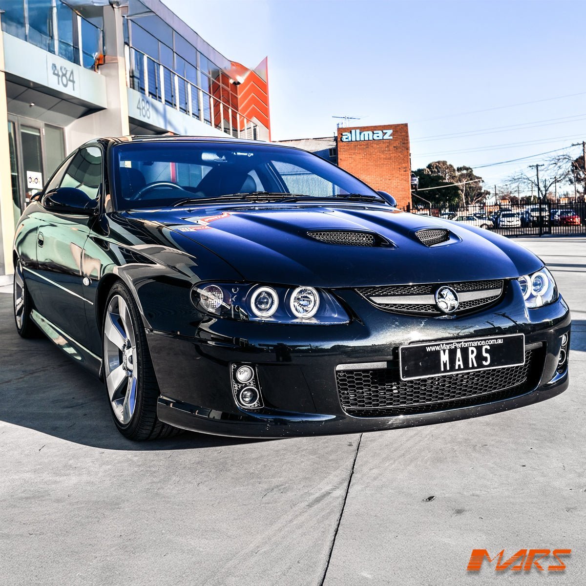 Black LED & CCFL Angel Eyes Projector Head Lights for Holden VZ Monaro 2004 - 2006 & HSV Coupe VZ - Mars Performance