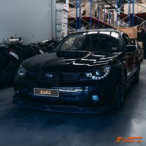 Black LED DRL Day - Time Projector Head Lights for Subaru Impreza 2005 - 2007 - Mars Performance