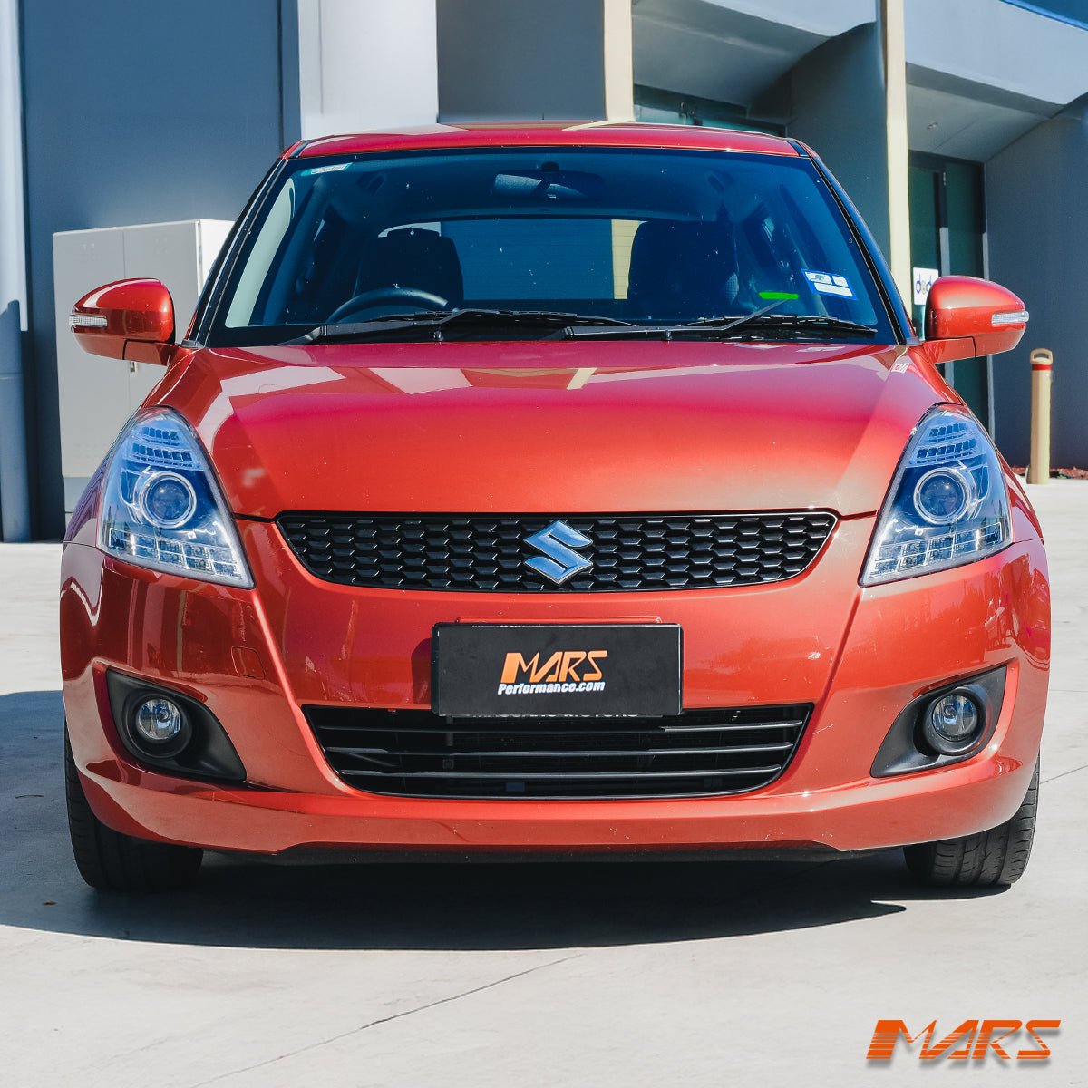 Black LED DRL Dual Beam Projector Head Lights for Suzuki Swift 2011 - 2017 - Mars Performance