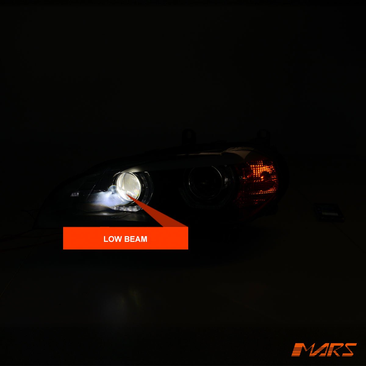 Black LED DRL projector Head Lights for BMW X - Series X5 E70 - Suit Stock Xenon / AFS Model only - Mars Performance