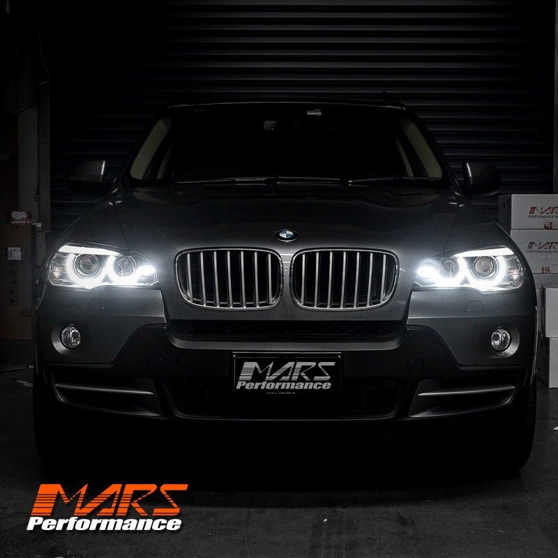 Black LED DRL projector Head Lights for BMW X - Series X5 E70 - Suit Stock Xenon / AFS Model only - Mars Performance