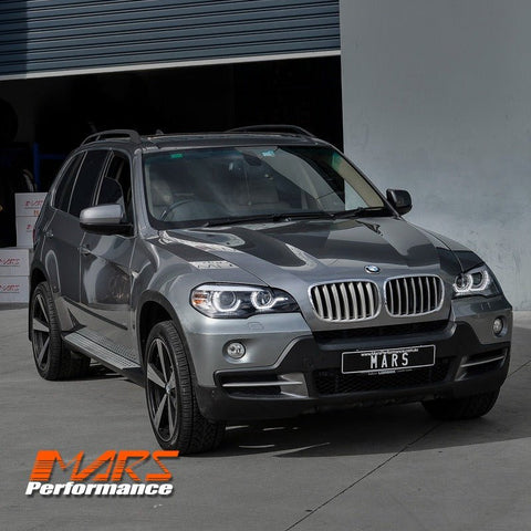 Black LED DRL projector Head Lights for BMW X - Series X5 E70 - Suit Stock Xenon / AFS Model only - Mars Performance