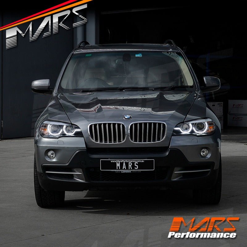 Black LED DRL projector Head Lights for BMW X - Series X5 E70 - Suit Stock Xenon / AFS Model only - Mars Performance