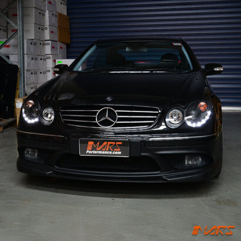 Black LED DRL Projector Head Lights for Mercede - Benz CLK - Class W209 C209 A209 2002 - 2009 - Mars Performance