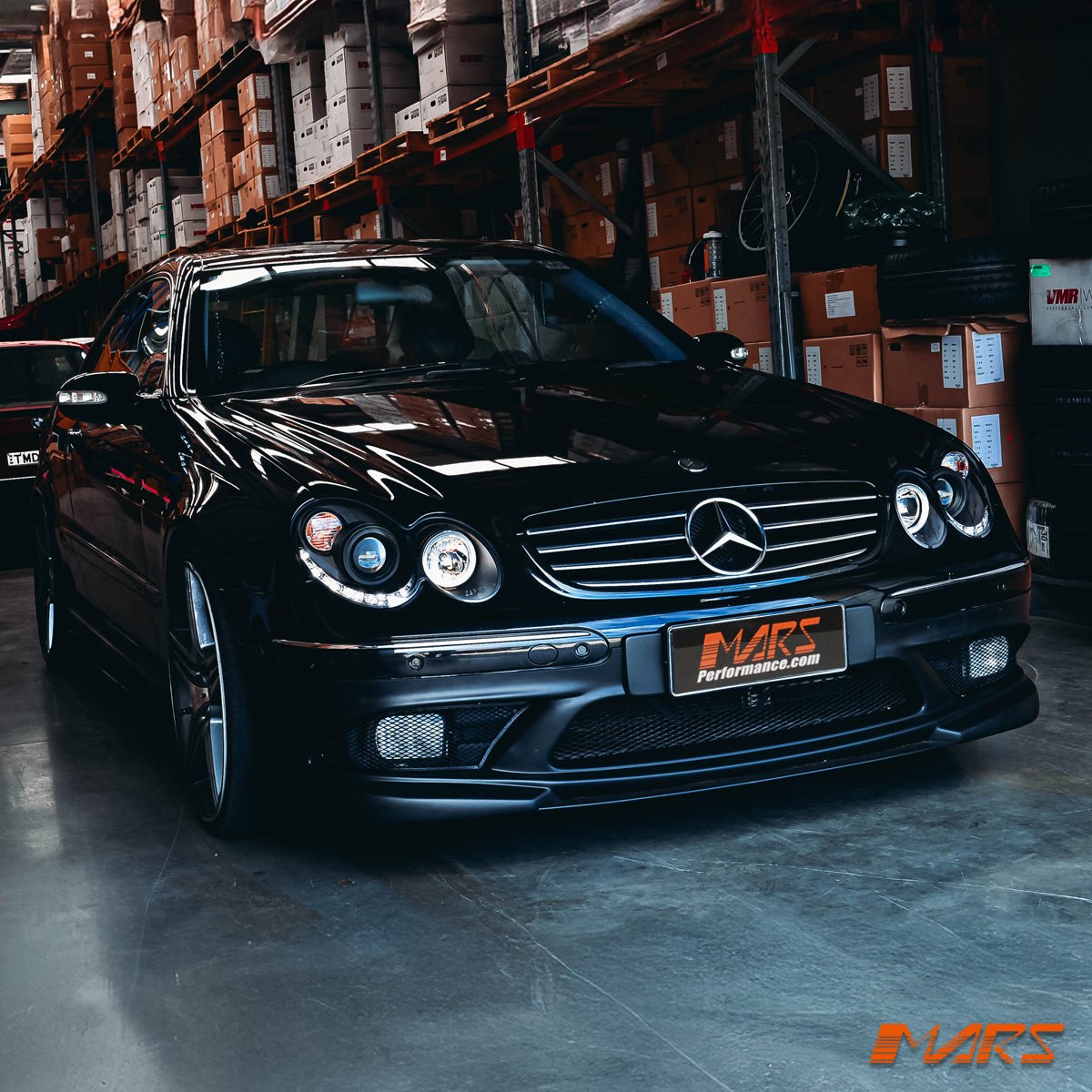 Black LED DRL Projector Head Lights for Mercede - Benz CLK - Class W209 C209 A209 2002 - 2009 - Mars Performance